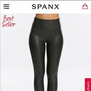 SPANX Faux Leather Leggings